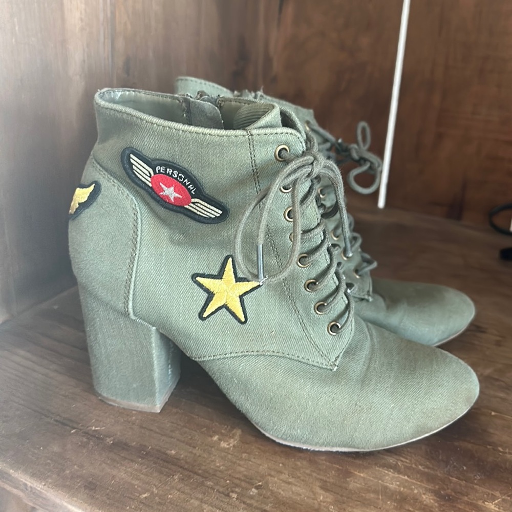 Military Style Booties 7.5